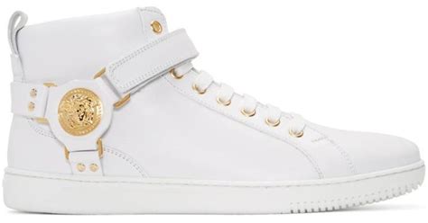 versus versace sneaker alte|Versace zipped high top sneakers.